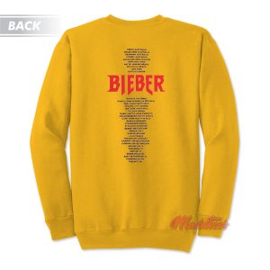 Justin Bieber Stadium Tour Sweatshirt