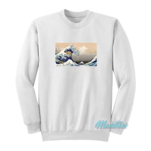 Kanagawa Wave Cookie Monster Sweatshirt 1
