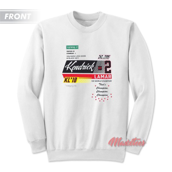 Kendrick Lamar Champion TDE Racing Sweatshirt