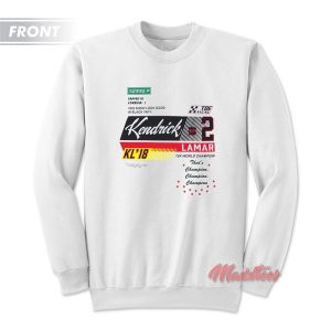 Kendrick Lamar Champion TDE Racing Sweatshirt 3