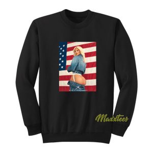 Kim Kardashian American Flag Sweatshirt 1