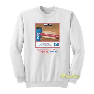 Kirkland Costco Hot Dog Combo Sweatshirt 1