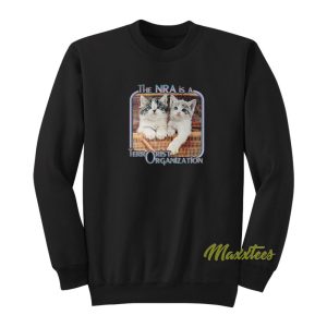 Kitty The NRA Is A Terrorist Organization Sweatshirt 1