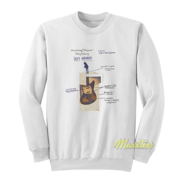Kurt Cobain Left Handed Guitar Sweatshirt