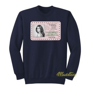 Lana Del Rey Permanent Travel Licence Sweatshirt 1