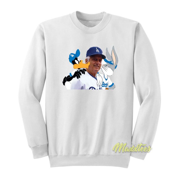 Lasorda and Bugs Bunny Daffy Duck Sweatshirt