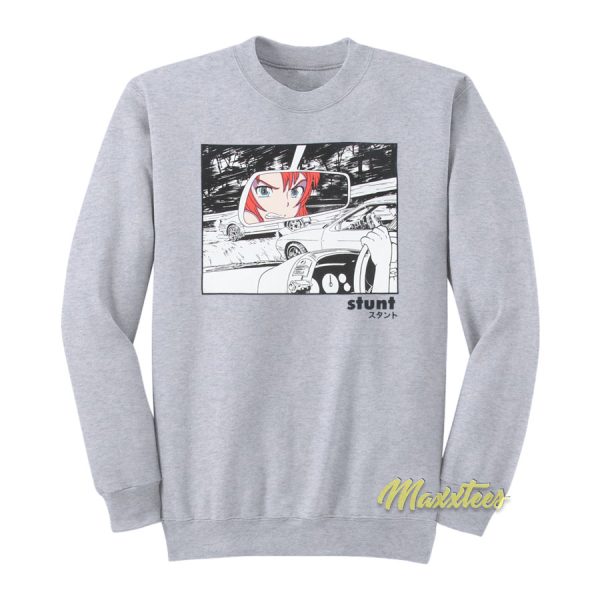 Light Blue Anime Stunt Drift Sweatshirt