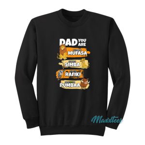 Lion King Dad You Are Word Stack Sweatshirt 1