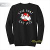 Live Fast Eat Ass Bunny Sweatshirt