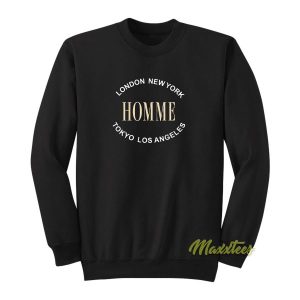 London New York Tokyo Los Angeles Homme Sweatshirt 2