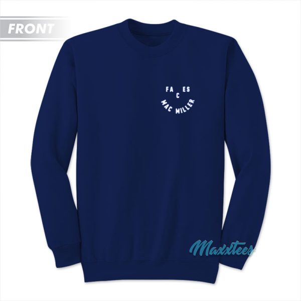 Mac Miller Faces Smile Sweatshirt