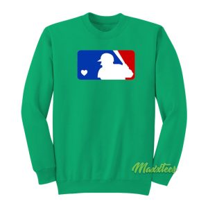 Major League Baseball Logo Heart Sweatshirt 1