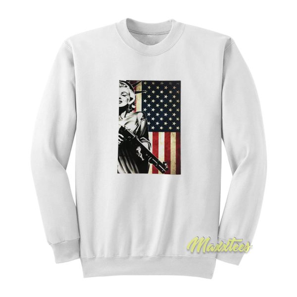 Marilyn Monroe Liberty Gangster Sweatshirt