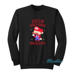 Mario Zelda Is My Favorite Pokemon Sweatshirt 1