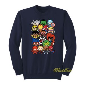 Marvel Heroes and Villains Sweatshirt 1