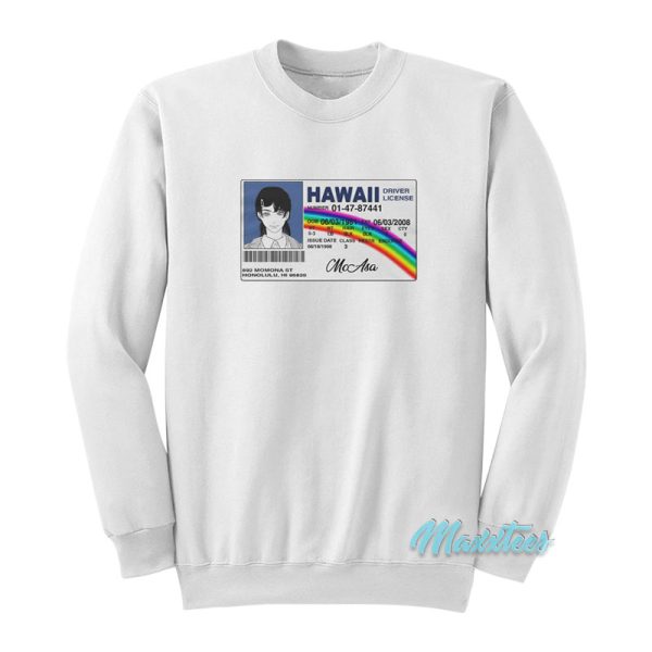 McAsa Hawaii Driver License Sweatshirt