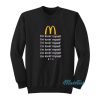 Mcdonalds I’m Lovin’ Myself x BTS Sweatshirt