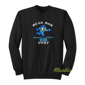 Mega Man 1987 Running and Gunning Sweatshirt