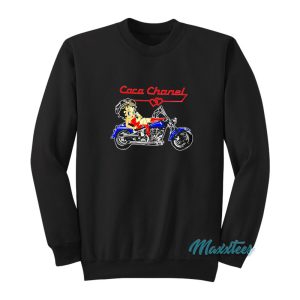 Mega Yacht Betty Boop Motorcycle Sweatshirt 1