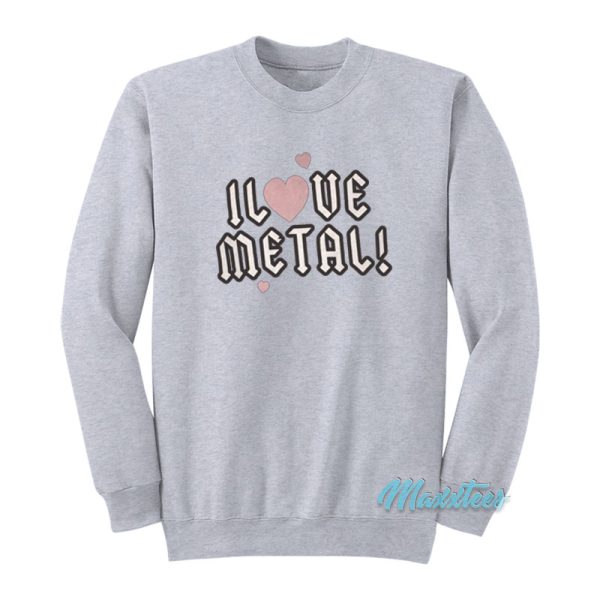 Megan Fox I Love Metal Sweatshirt