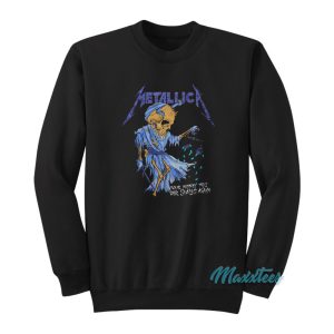 Metallica Their Money Tips Her Scales Skull Sweatshirt 1