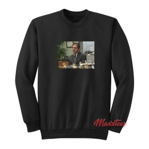 Michael Scott I'm Not Superstitious But I'm A Little Stitious Sweatshirt 1