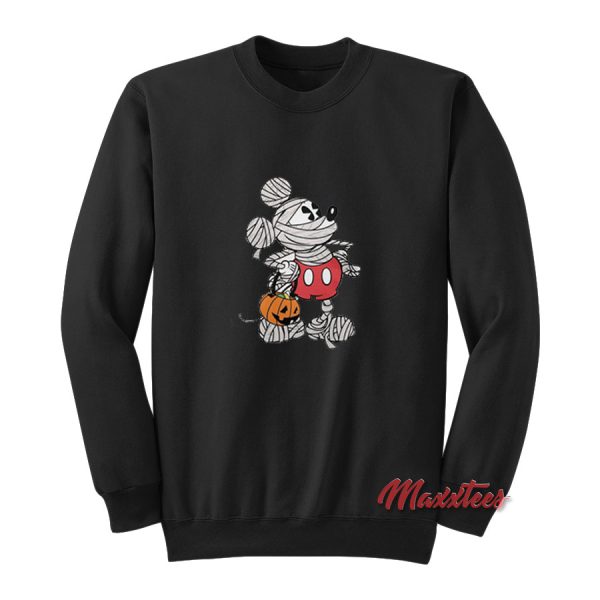 Mickey Mouse Mummy Halloween Sweatshirt