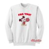 Mickey Mouse Valentines For You Sweatshirt