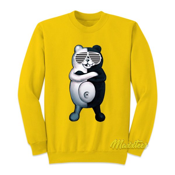 Monokuma Wear Glasses Danganronpa Sweatshirt