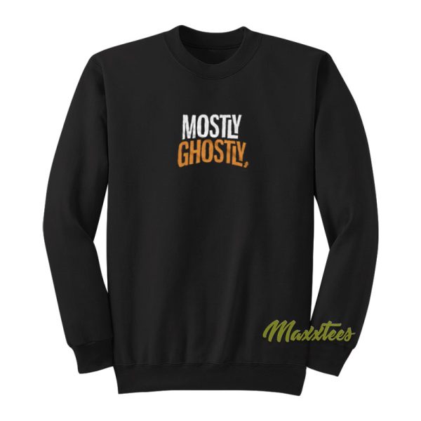 Mostly Ghostly Halloween Sweatshirt