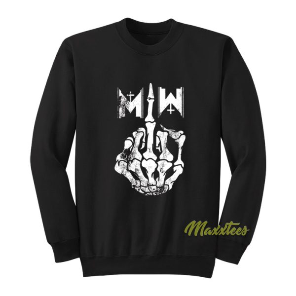 Motionless In White Middle Finger Sweatshirt