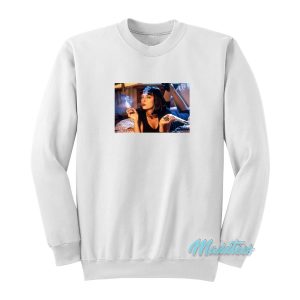 Movie Pulp Fiction Mia Wallace Photo Sweatshirt