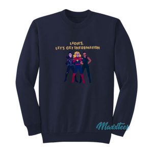 Ms Marvel Ladies Lets Get Information Sweatshirt 2