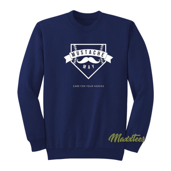 Mustache May Sweatshirt