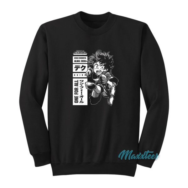 My Hero Academia Deku One For All Sweatshirt