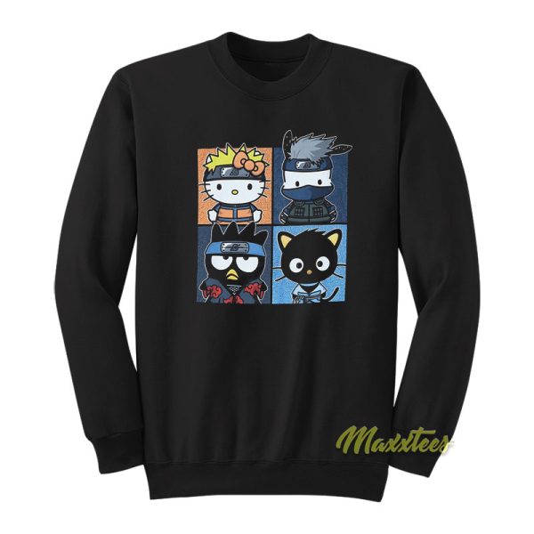 Naruto X Hello Kitty and Friends Character Sweatshirt