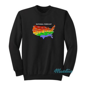 National Forecast Map Gay Sweatshirt 1