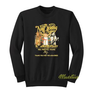 Neil Young 76th Anniversary 1945 2021 Sweatshirt 1