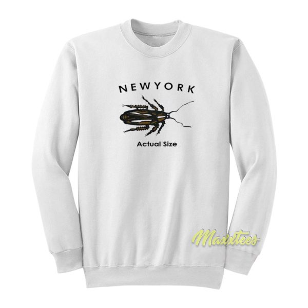 New York Actual Size Sweatshirt