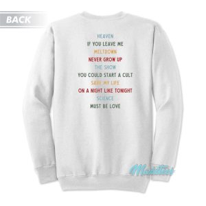 Niall Horan The Show Tracklist Sweatshirt