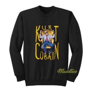 Nirvana Kurt Cobain Sitting Chair Sweatshirt 1