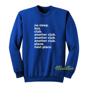 No Sleep Bus Club Another Club Plane Sweatshirt 1