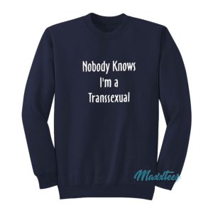 Nobody Knows Im A Transsexual Sweatshirt 2