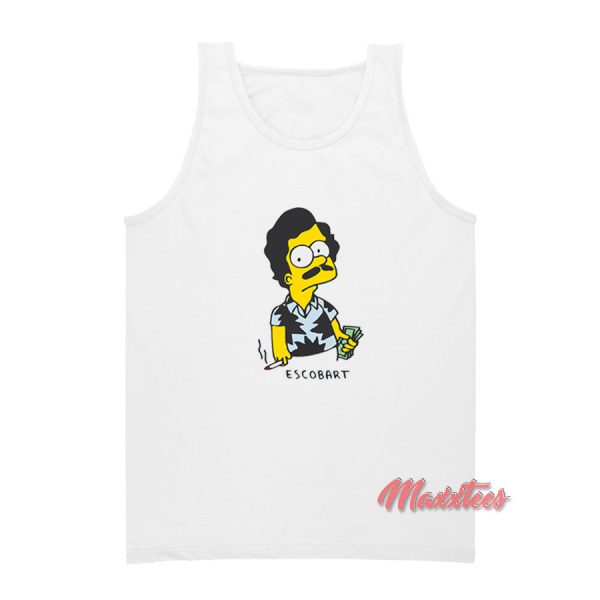 Pablo Escobart Simpson Tank Top