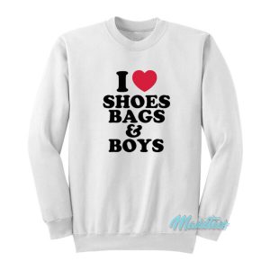 Paris Hilton I Love Shoes Bags And Boys Sweatshirt