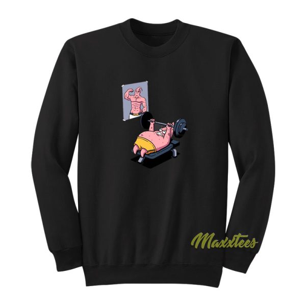 Patrick Star Working Out Majin Buu Sweatshirt