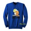 Peanuts Boys White Candy Coma Halloween Sweatshirt