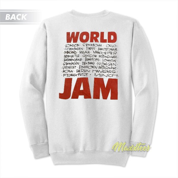 Pearl Jam World Jam 1991 1992 Ten Tour Sweatshirt