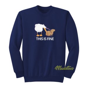 Pelican Tries To Eat Capybara Sweatshirt 1