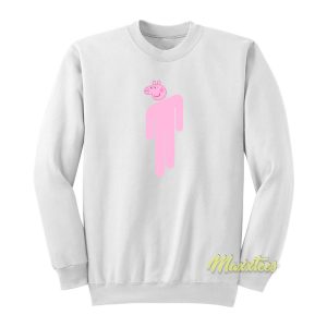 Peppa Pig Billie Eilish Logo Parody Sweatshirt